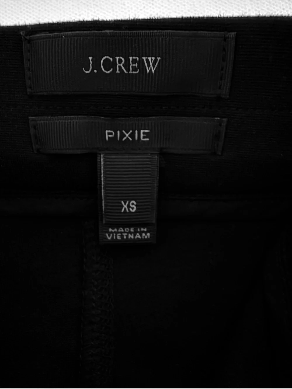 J. Crew Black Cropped Straight-Leg Pants